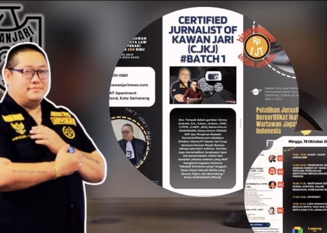 IWJRI / KAWAN JARI dan PT Kawan Jari Grup Selenggarakan Pelatihan Wartawan Bersertifikat Profesional Batch 1