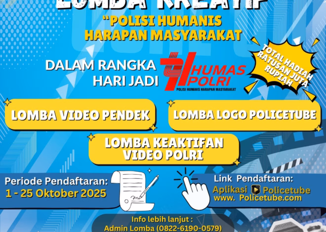 Humas Polri Gelar Lomba Kreatif Terbuka untuk Masyarakat dalam Rangka Hari Jadi ke-74 Tahun 2025