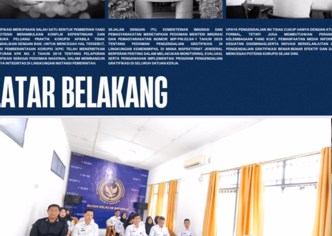 Tolak Gratifikasi! Rutan Baturaja Tingkatkan Integritas Pengawai melalui Sosialisasi UPG