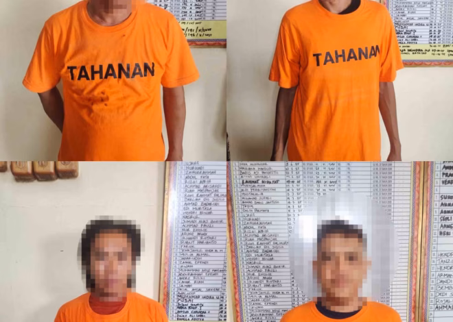 Polisi Tangkap Empat Pelaku Pengeroyokan Brutal di Way Panji, Korban Alami Luka Serius