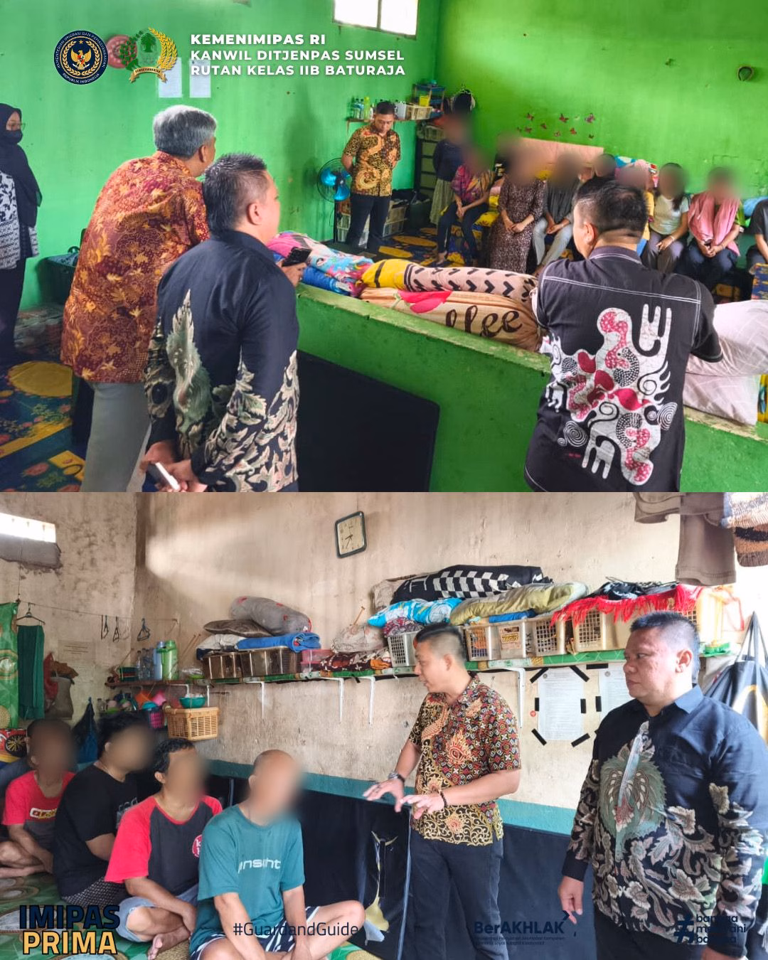 Karutan Bersama Jajaran Tinjau Kelancaran Pelayanan Wartelsuspas di Rutan Baturaja
