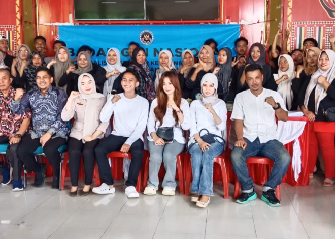 Relawan 2 dapur pengolah makanan SPPG Sumbersari Desa Pasuruhan serta SPPG Banjar Masin Desa Banjar Masin yang di wilayah Kecamatan Penengahan ikuti pembinaan standar keamanan