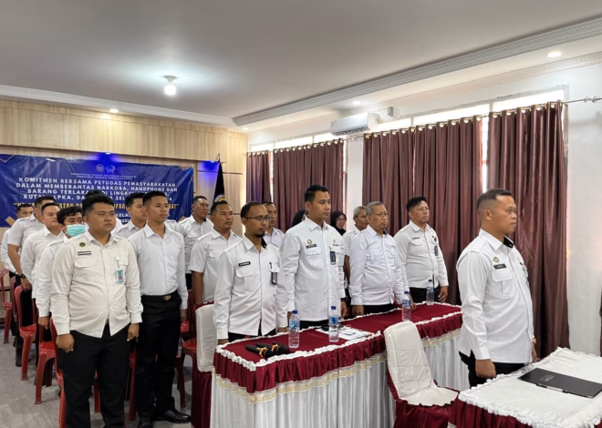 Lapas Kotaagung Ikuti Penandatanganan Komitmen Bersama Jajaran Pemasyarakatan se-Indonesia
