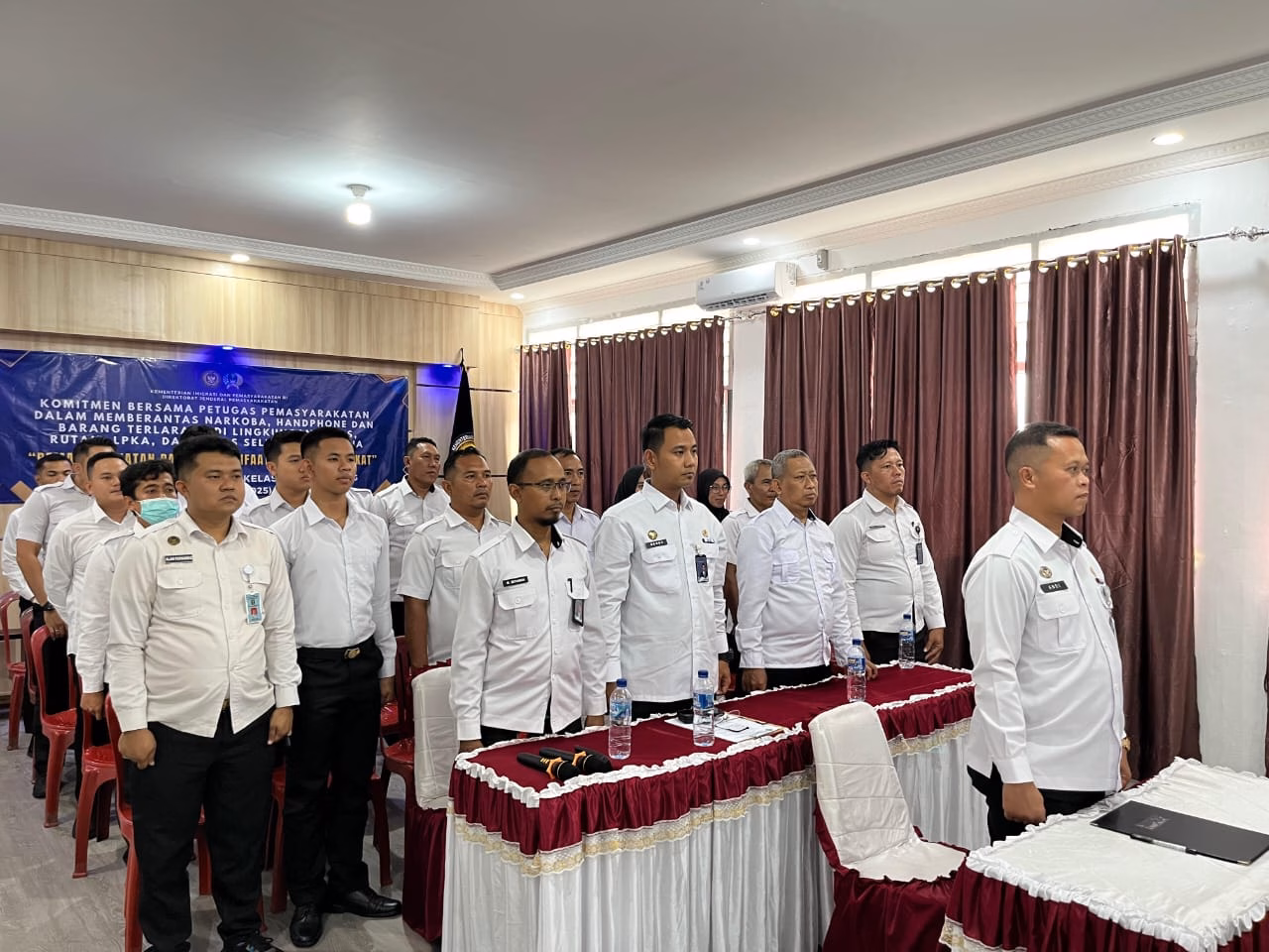 Lapas Kotaagung Ikuti Penandatanganan Komitmen Bersama Jajaran Pemasyarakatan se-Indonesia