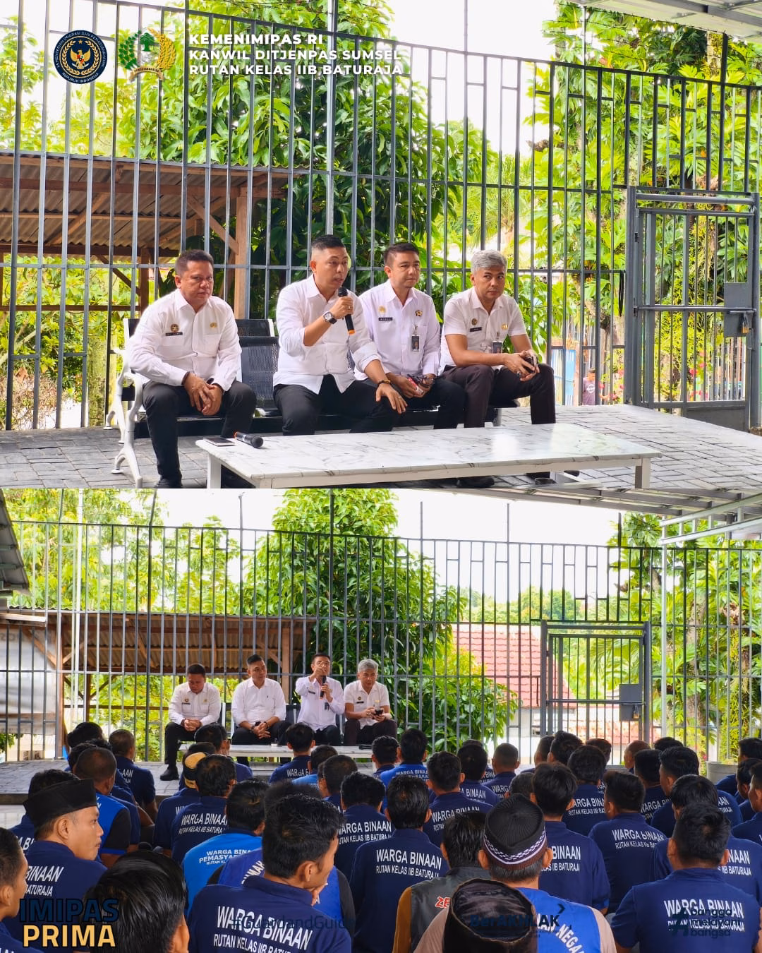 Wujud Pembinaan dan Kepedulian, Karutan Baturaja Menyapa Langsung Warga Binaan
