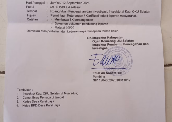 Kasus zulfakar kepala Dusun V desa karet jaya minta keadilan ; berharap Aph dan inspektorat bertindak tegas
