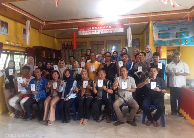 Antusias Warga Dan Perangkat Pekon Bersama Pemerintah Pekon Kusa Sosialisasi, Lounching Kopdes Merah putih