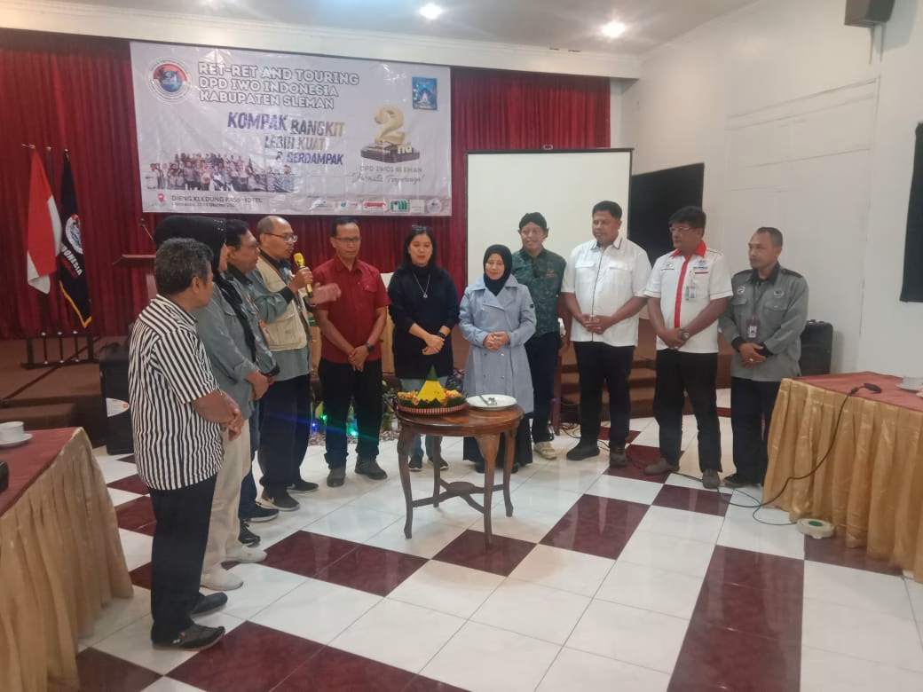 Retret Jurnalis DPD Iwoi Kabupaten Sleman di sambut hangat oleh dinas pariwisata kabupaten Wonosobo Jateng